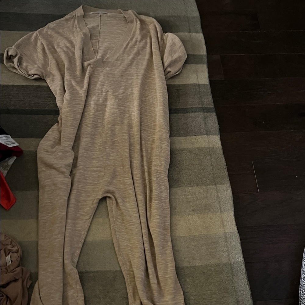 Free People Tan knit one piece